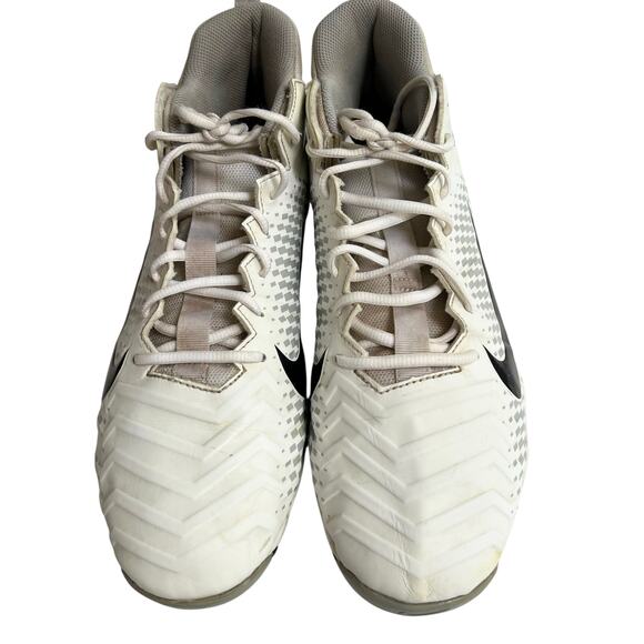 Nike Alpha Menace 2 Shark Football Cleats White Size 11.5 AQ7653-100 - Picture 8 of 13